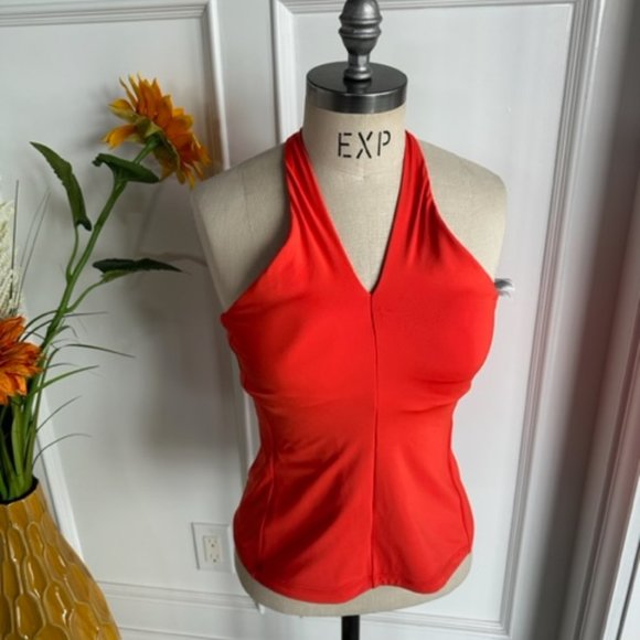 Athleta Tops - Athleta Orange Criss Cross Bra Tank